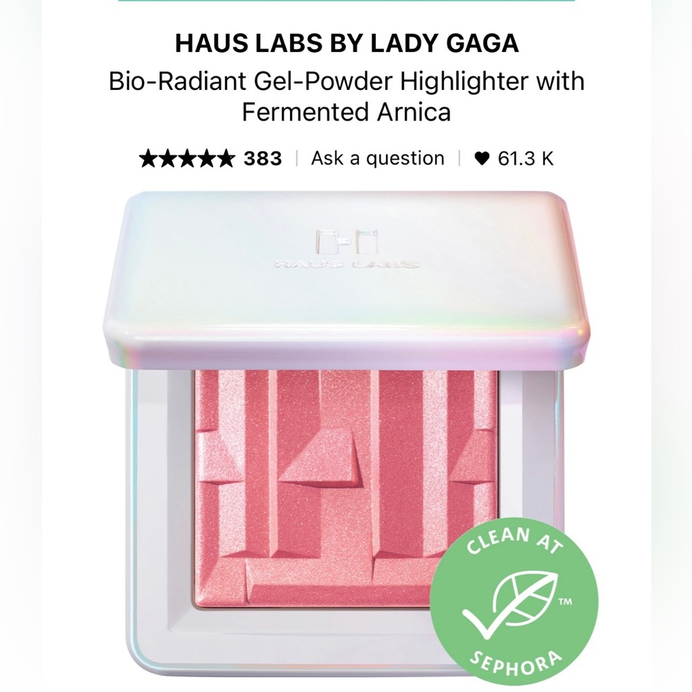Haus Labs by Lady Gaga Bio Radiant Gel Powder Highlighter in Rose Quartz